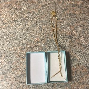 Woman’s gold plated necklace with pendant